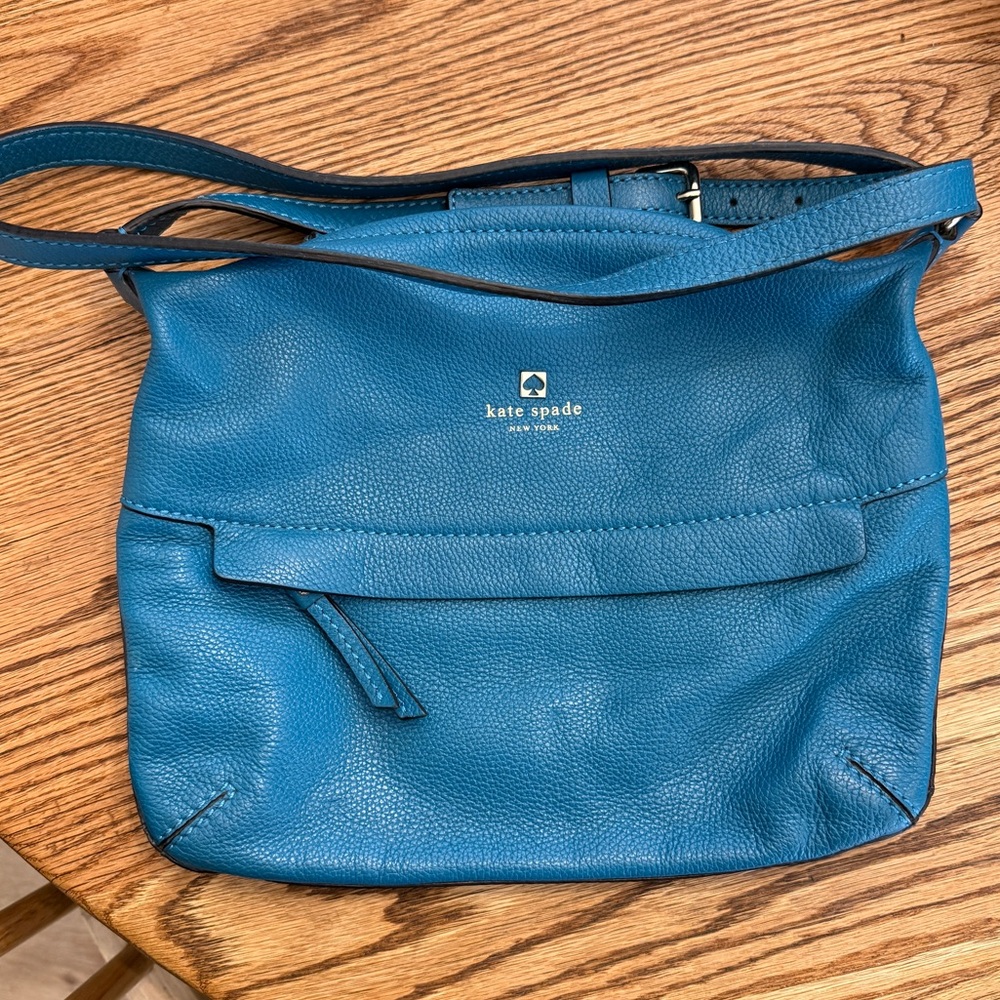 Kate Spade Teal Leather Shoulder Bag